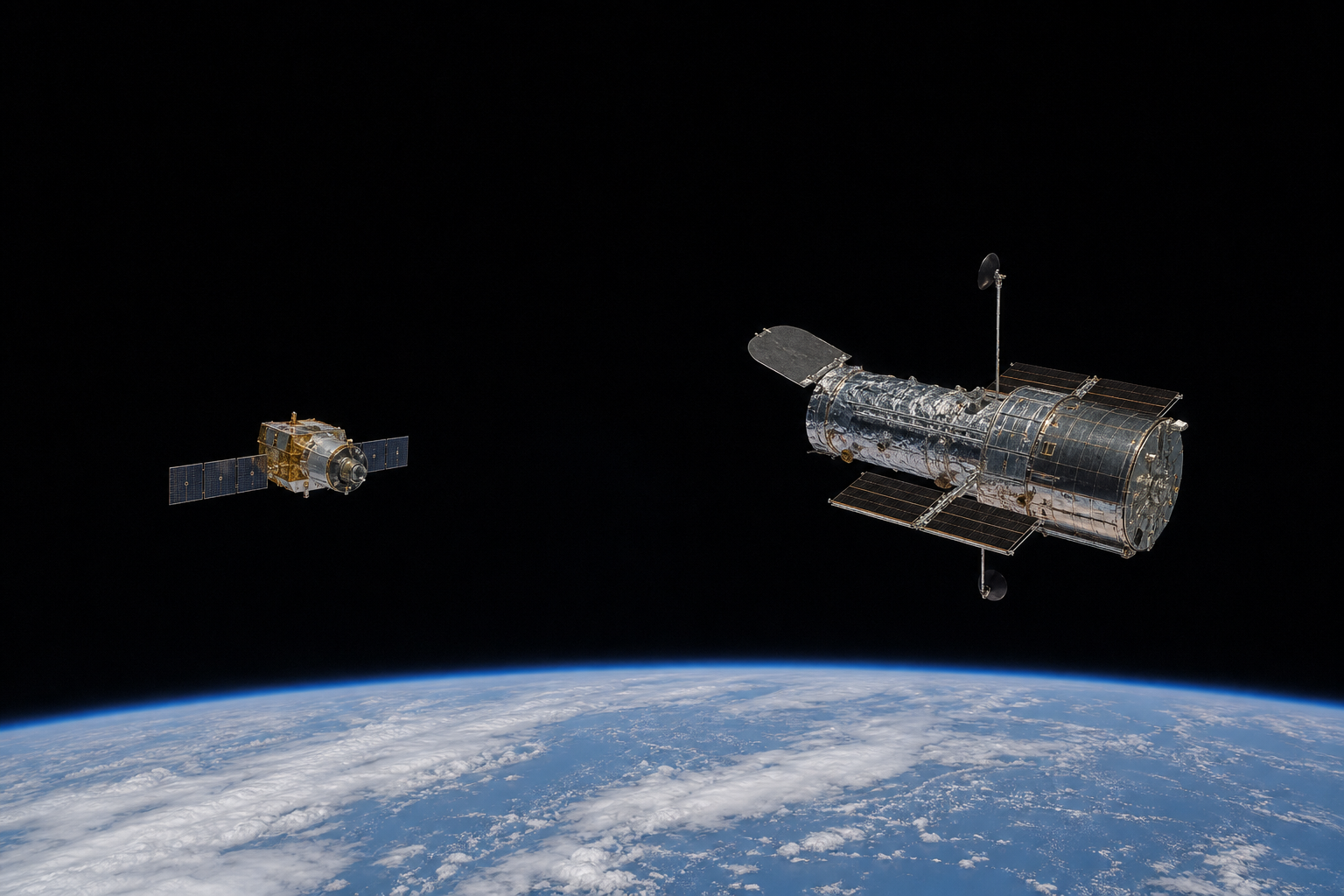 LINK and an older space observatory remain at a safe distance before any future rendezvous operations