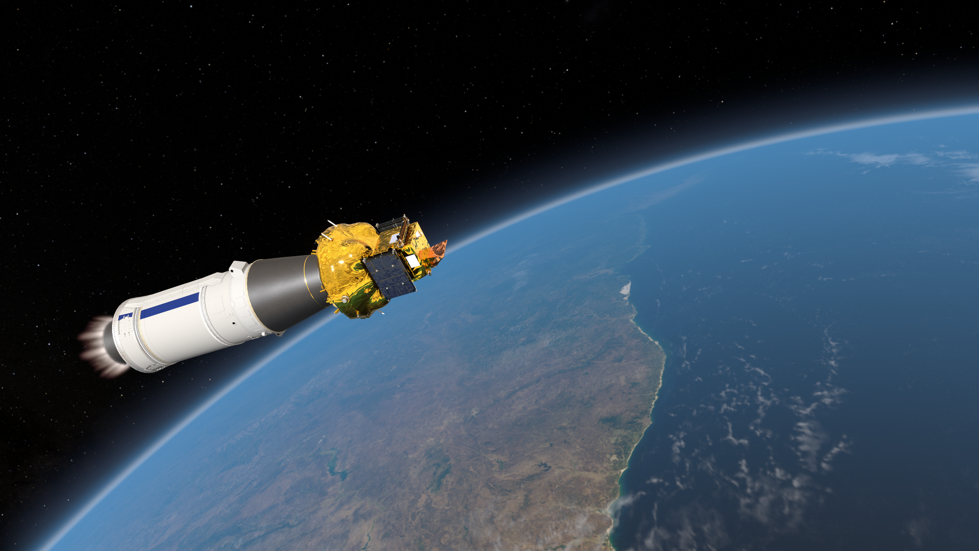 SMILE spacecraft in orbit artist impression