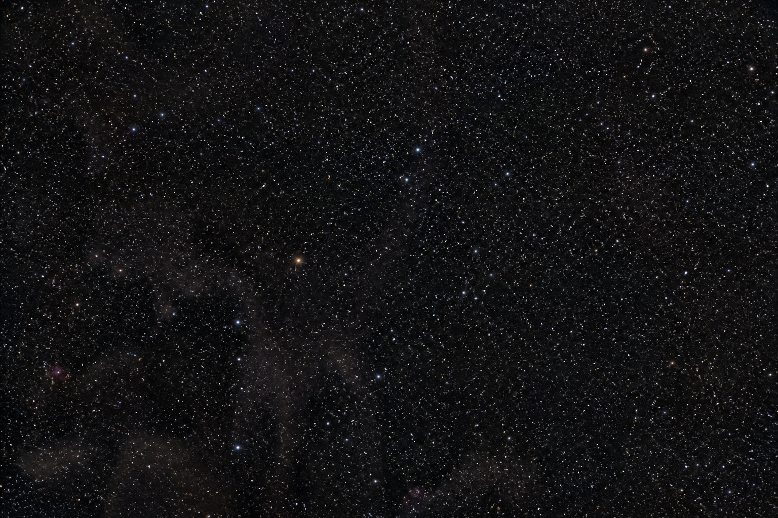 A late-summer star field in the direction of Sagitta.