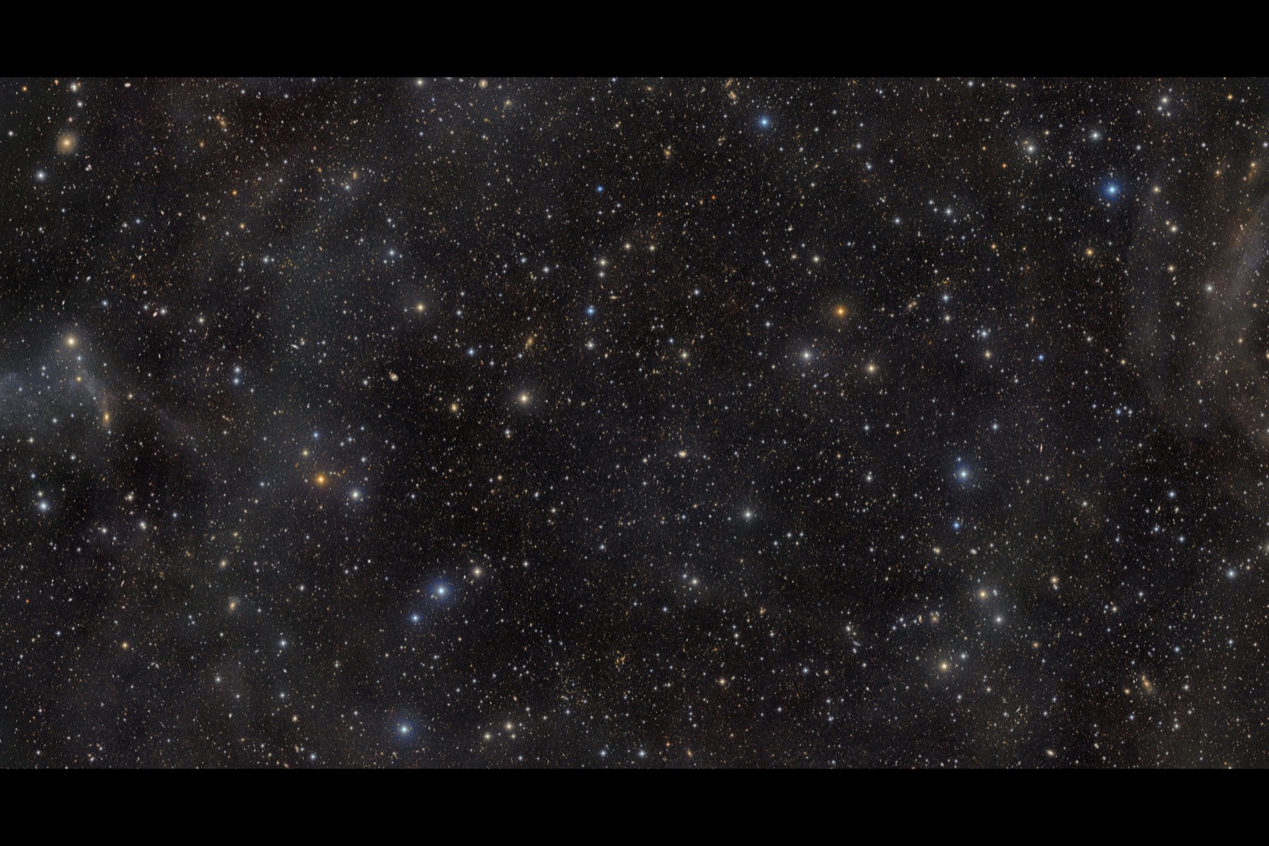 The official Rubin Observatory COSMOS deep field image, densely filled with distant galaxies and foreground stars