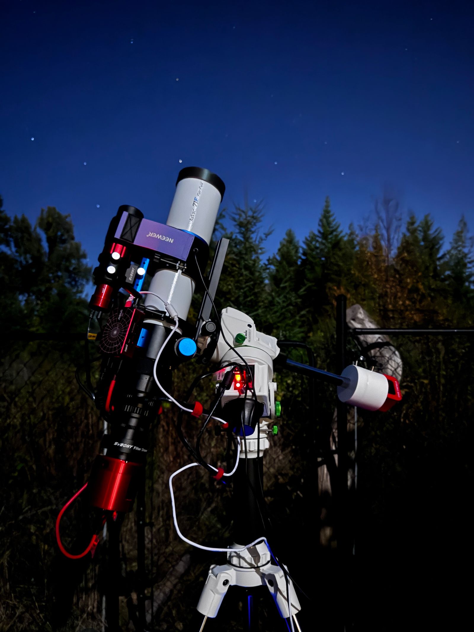 Telescope ready for a quiet night of observing